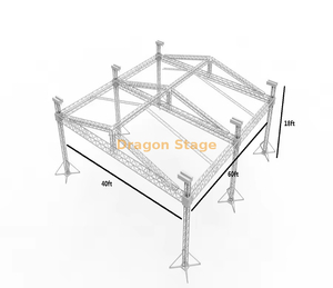Éclairage de scène d'événement en aluminium extérieur 60x40x18ft