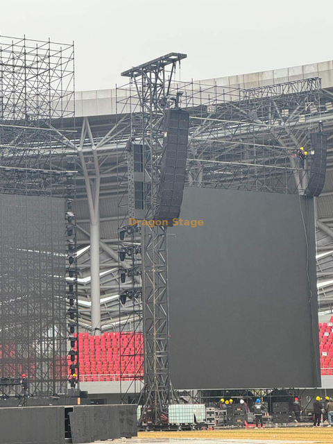 Tour de haut-parleur en acier lourd 18m pour un concert en plein air