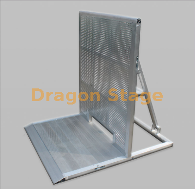 Barricades de crash en aluminium de concert avec trou de câble