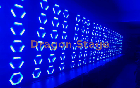 6 lumi&egrave;res de fond &agrave; pixels LED hexagonaux lin&eacute;aires11 