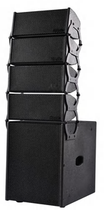 Haut-parleur line array passif double HL2450 de 4 pouces pour petits événements, églises et systèmes audio de conférence