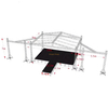 Spruss de stade de toit en aluminium avec une ligne de ligne LED se dresse 13x9x7m