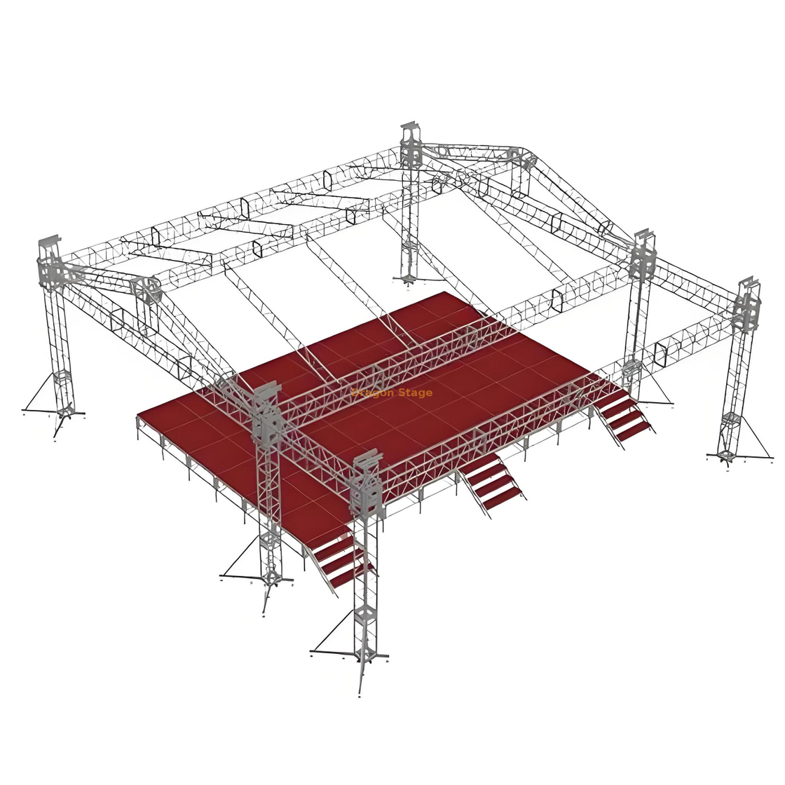 Concert personnalisé Saddle Roof Stage 12x9x5m