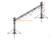 Système de ferme d'éclairage de portique en aluminium portable 12x6m (Structure d'éclairage de scène de support au sol)
