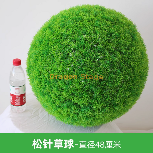 Boule d'herbe de plante simulée Milan Boule en plastique Vert Plante Décoration Plafond