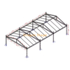 Système de fermes de toit en aluminium robuste pour événements extérieurs, 18x36x8m, Structure de scène de stade à triple grille de 8m de haut