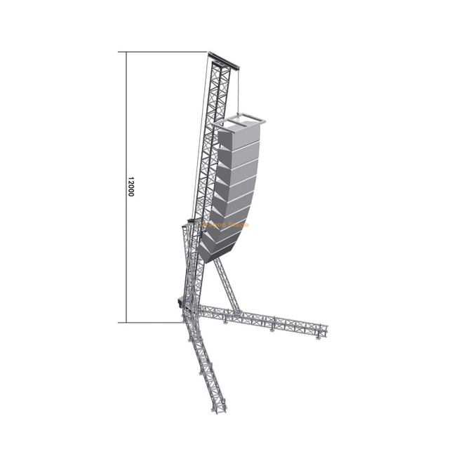 Soupchance en aluminium léger Support PA Tower 12m
