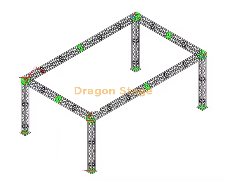 Scène en treillis mobile Resort 20x10x15 pieds