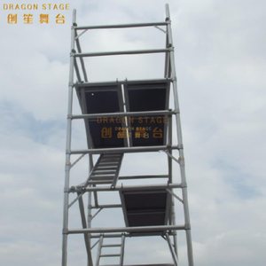 Board Mobile Tower double échafaudage avec échelle de pas