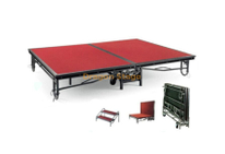 Scène portative extérieure en aluminium de place rouge se pliante en acier de fer