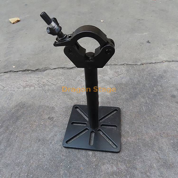 Adaptateur de panneau de cadre d'écran LED de barre de treillis en aluminium pour panneaux avec boulons avec pince pour pile de tube de 50 mm ou installation au plafond