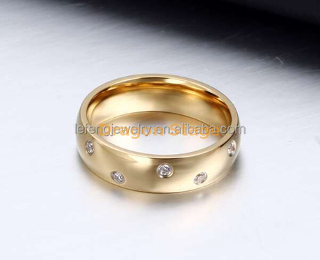 Bague de mariage en cristal d'or de 2 grammes pour hommes