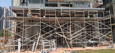 Tour d'échafaudage léger en aluminium du meilleur prix 6061-T6 pour la salle à manger de la chambre