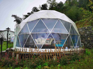 Vente chaude résistance au vent Pc Polycarbonate planétarium dôme/tente tente dôme modulaire maison pour stations balnéaires/Camping