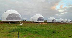 Tente promotionnelle de dôme hexagonal de kiosque de tente portative de salon commercial de cadre en acier