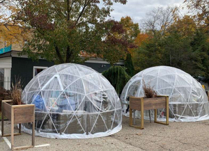 Tente de camping claire gonflable d'igloo bon marché à vendre, tente gonflable de dôme transparent de globe