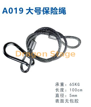 Corde de sécurité en acier inoxydable pour éclairage de scène DJ Light Party Lights