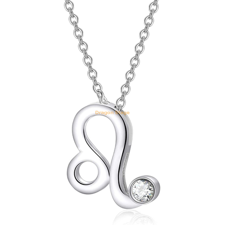 collier personnalisé bijoux femmes délicat cristal argent 925 Sterling 12 signe du zodiaque pendentif collier