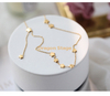 Pas cher en gros plaqué or bijoux étoile personnalisé en acier inoxydable personnalisé collier porte-bonheur pour les femmes
