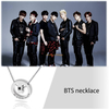 Kpop BTS JIMIN V SUGA JK Collier Bagtag Garçons Équipe Armée Bijoux Cadeau BTS Logo double Cercle Pendentif Collier