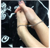gros mode coeur couple bracelet en acier inoxydable chaîne cubaine bracelet magnétique pour les couples