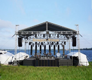Système de botte de concert en aluminium Barrier Tour Performance avec scène 6x6x6m 