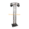 Truss Totem à bandes en aluminium de 8,20 pieds avec plaque de base 600x1000mm et anneau de cercle de 1m