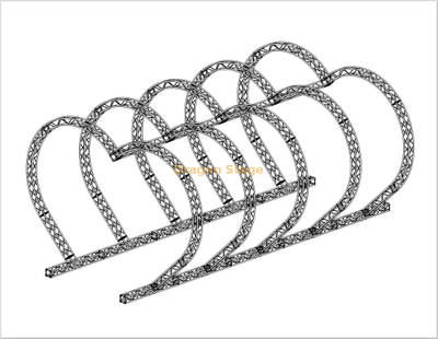 Conception portative en aluminium de botte de forme de 5 coeurs pour la porte bienvenue de couloir de mariage 200x200mm 