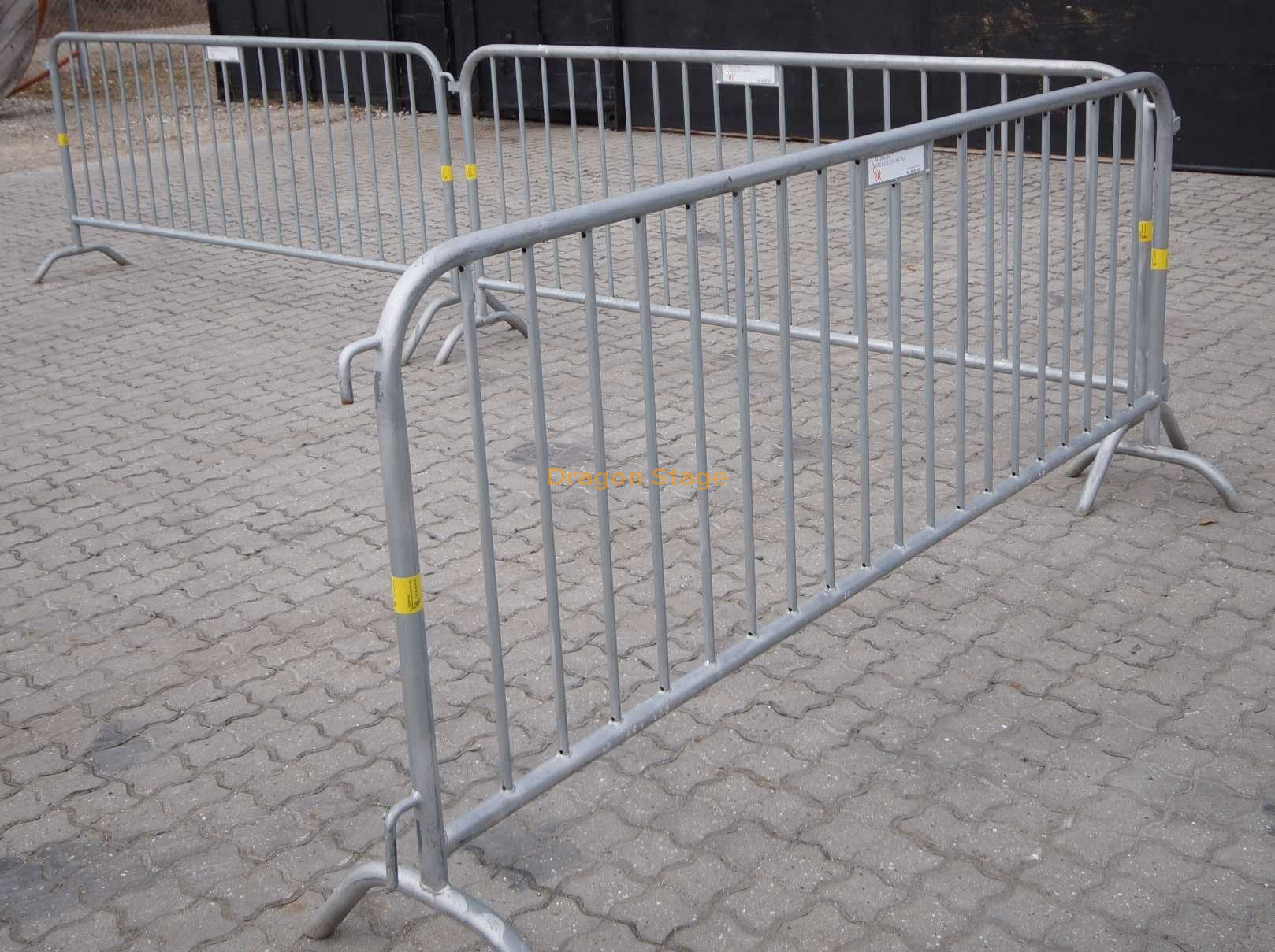 barrières de contrôle des foules galvanisées portables (6)