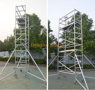 Tour d'unité d'échafaudage simple en aluminium 0.75x2x8.5M à vendre