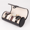 Boîte en bois usine personnalisée organisateur de voyage en cuir véritable montres étui en cuir boîte de montre de voyage