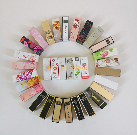 Usine de boîte d'emballage custCustom Made Cheap Lip Stick Lipgloss Box Cosmetics Packaging Paper Boxes Design Wholesale In GuangZhou