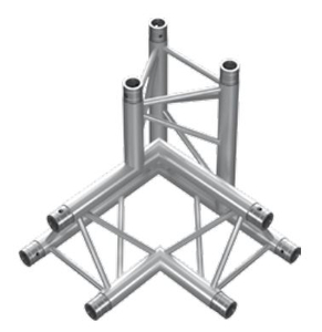 Éclairage en treillis à tubes triangulaires PT33-C34 50×2