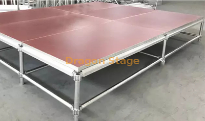 Plate-forme de scène de scène de concert de scène/podium de tuyau d'installation facile personnalisée en aluminium 20x20ft (6x6m) hauteur 3ft (0.9m)