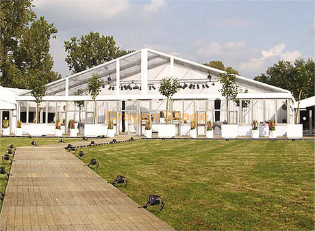 Chapiteau de luxe 25x25m tente transparente en PVC de luxe de noël indien grand toit transparent en PVC en aluminium tente de chapiteau de fête de mariage tente d'événement