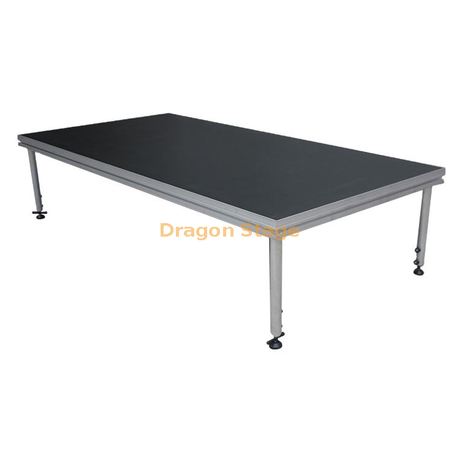 Plate-forme d'étape en aluminium de jambes réglables durables pour la location d'événement d'église 108x96ft (33x29m) taille avec des escaliers et des rails d'étape