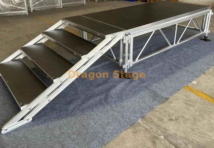 La botte en aluminium affiche le podium modulaire d'étape pour l'événement 10.98x4.88m de partie de concert