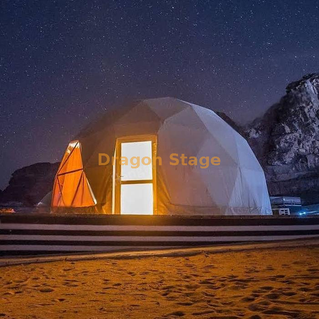 Tente de luxe de dôme de Glamping de Chambre d'hôtel de partie extérieure pour la station de villégiature