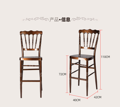 Vente en gros de chaises en bambou de mariage de style européen, objets artisanaux en métal, chaises de salle à manger, barres hautes, chaises de château, barres hautes, chaises de salle à manger par fabricants