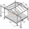 Ferme d'événement sonore en aluminium avec toit 16x9x8m