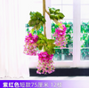 Wisteria tofu Pudding String Violets False Falle Flower Vine Short Purple (12 Sticks)