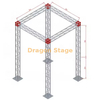 200x200mm Mini Truss Exhibition Booth Booth Truss 3x3x5m