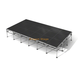 Plateforme de scène de concert modulaire en aluminium 7.32x3,66m （24x12ft）