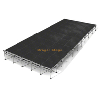 Représentation se pliante 12.2x6.1m d'étape de chœur d'alliage d'aluminium de tapis rouge