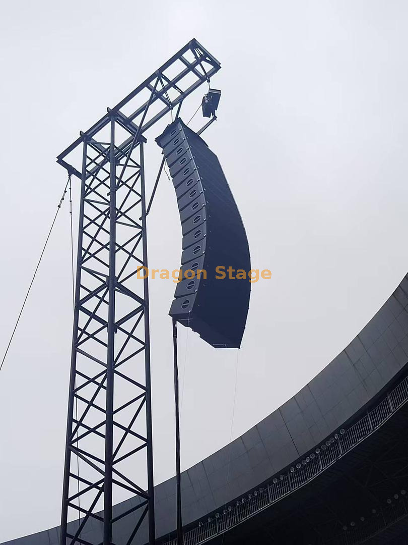 tour de pilier de peinture noire 1x1m avec 1x1,8 m de bras suspendu