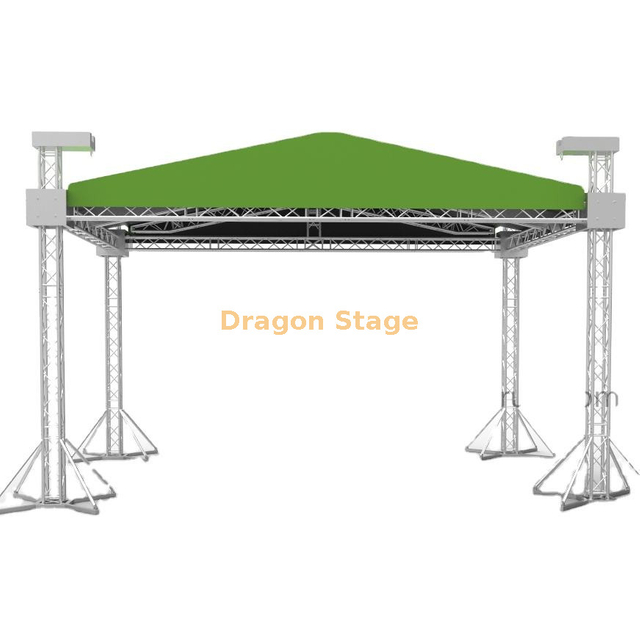 Système de scène d'événement avec ferme de toit pour concert 15x8x8m