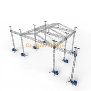 Scène résistante de ferme de toit de haut-parleur de 6 m de large 12x10x8m