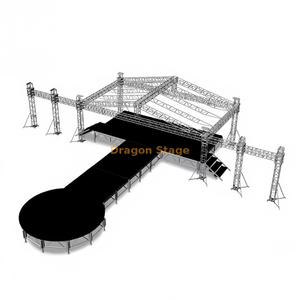 Botte en aluminium carrée d'éclairage d'église 14x12x6m avec des ailes de l'écran mené 7m et de la rangée 3m