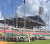 Système professionnel de toit de scène de concert en aluminium de 20x20x12m - ferme de stade de 12m de haut avec deux ailes de haut-parleurs à rangée de lignes de 3m de large