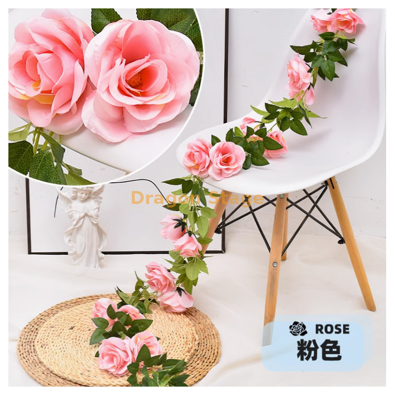 粉红色 -10 朵特大玫瑰 1 条